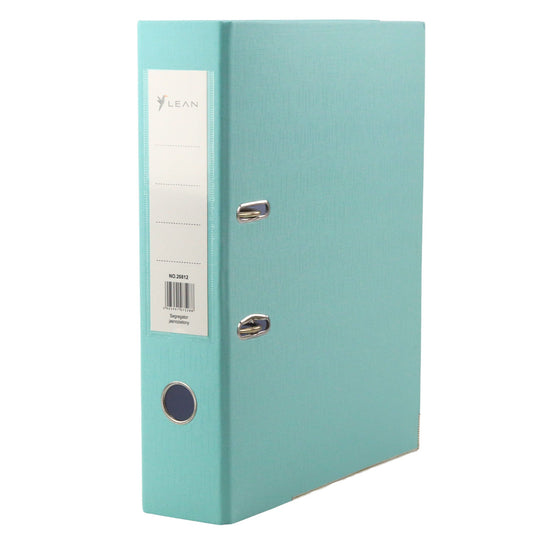 Binders, folders, covers – A4/80mm Document Binder with Lever-Action Mechanism, Turquoise - Carlat