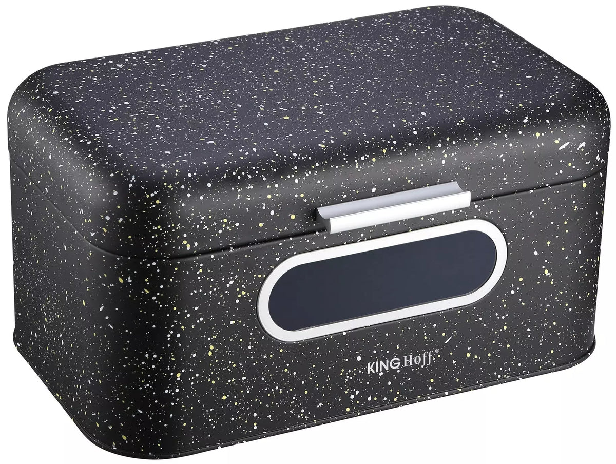 KINGHoff Bread Bags – Kinghoff Black Marble Steel Bread Box