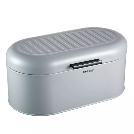 Bread Bags – Kinghoff Gray Steel Bread Box - Carlat
