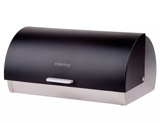 Bread Bags – Steel-Acrylic Bread Box, Black Kinghoff - Carlat