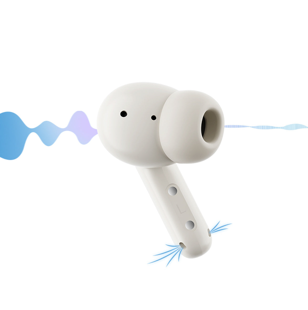 Buds ENC SBC IPX4 Bluetooth wireless in-ear headphones - white - Carlat