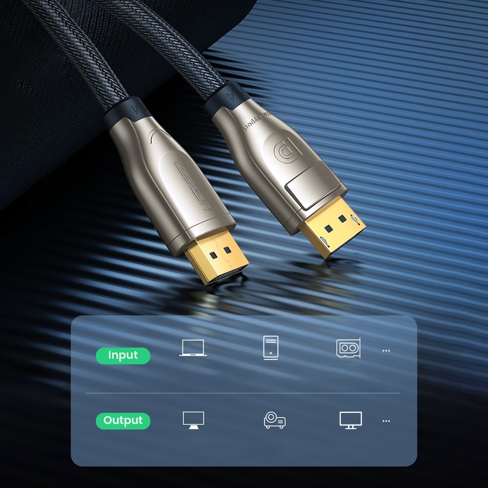 Cable DisplayPort cable durable flexible DP112 DP1.4 8K 3m black - Carlat