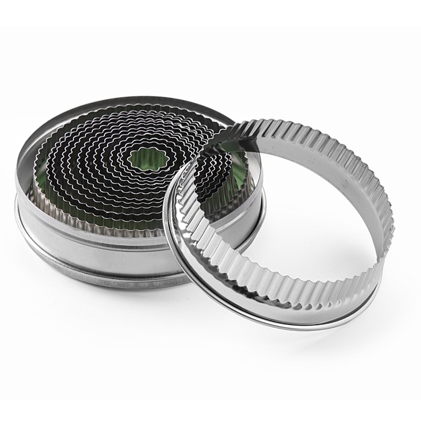 Candy & Chocolate – Round corrugated cutting mold for cookies, - Carlat