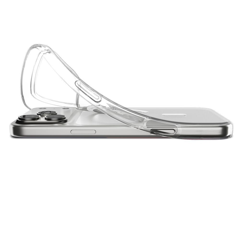 Case cover for iPhone 17 Pro Max MagSafe Liquid Crystal - transparent and white - Carlat