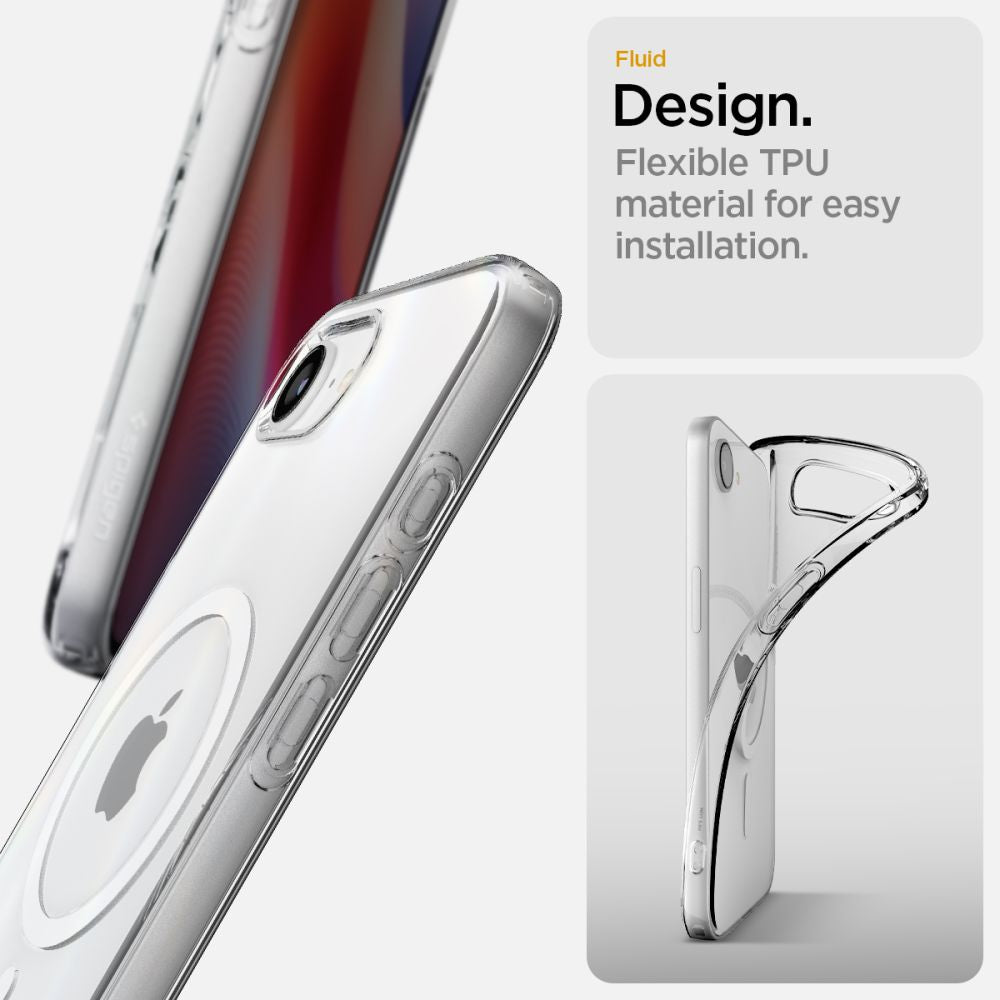 Case for iPhone 16e with MagSafe Liquid Crystal Mag - transparent - Carlat