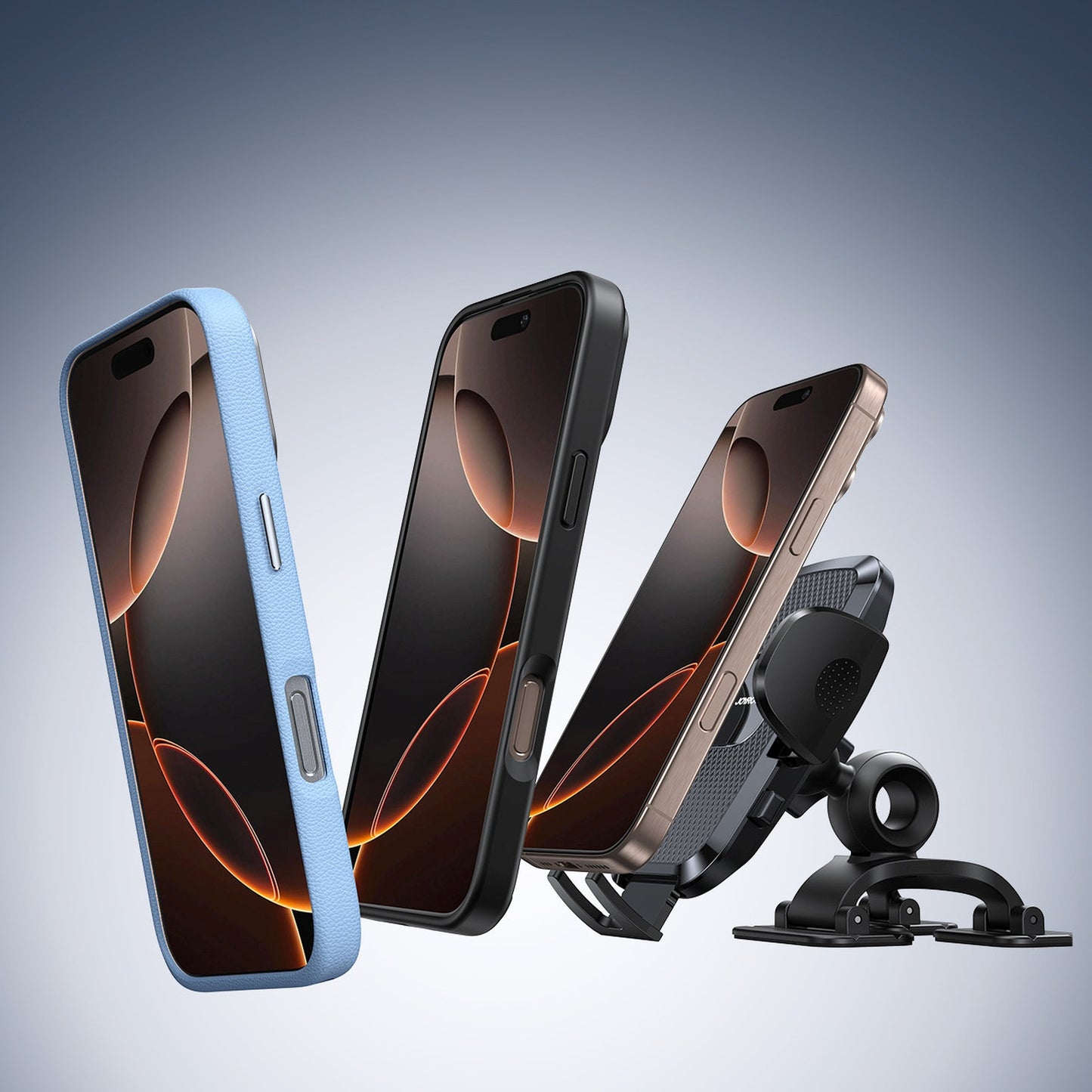 Clamping car holder for a 4.7-7'' phone with three legs - Carlat