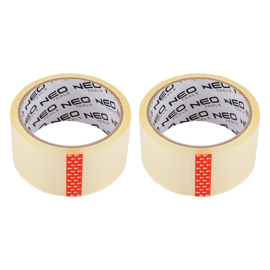 Clear packing tape, 48 mm x 40 m, 1+1 set - Carlat