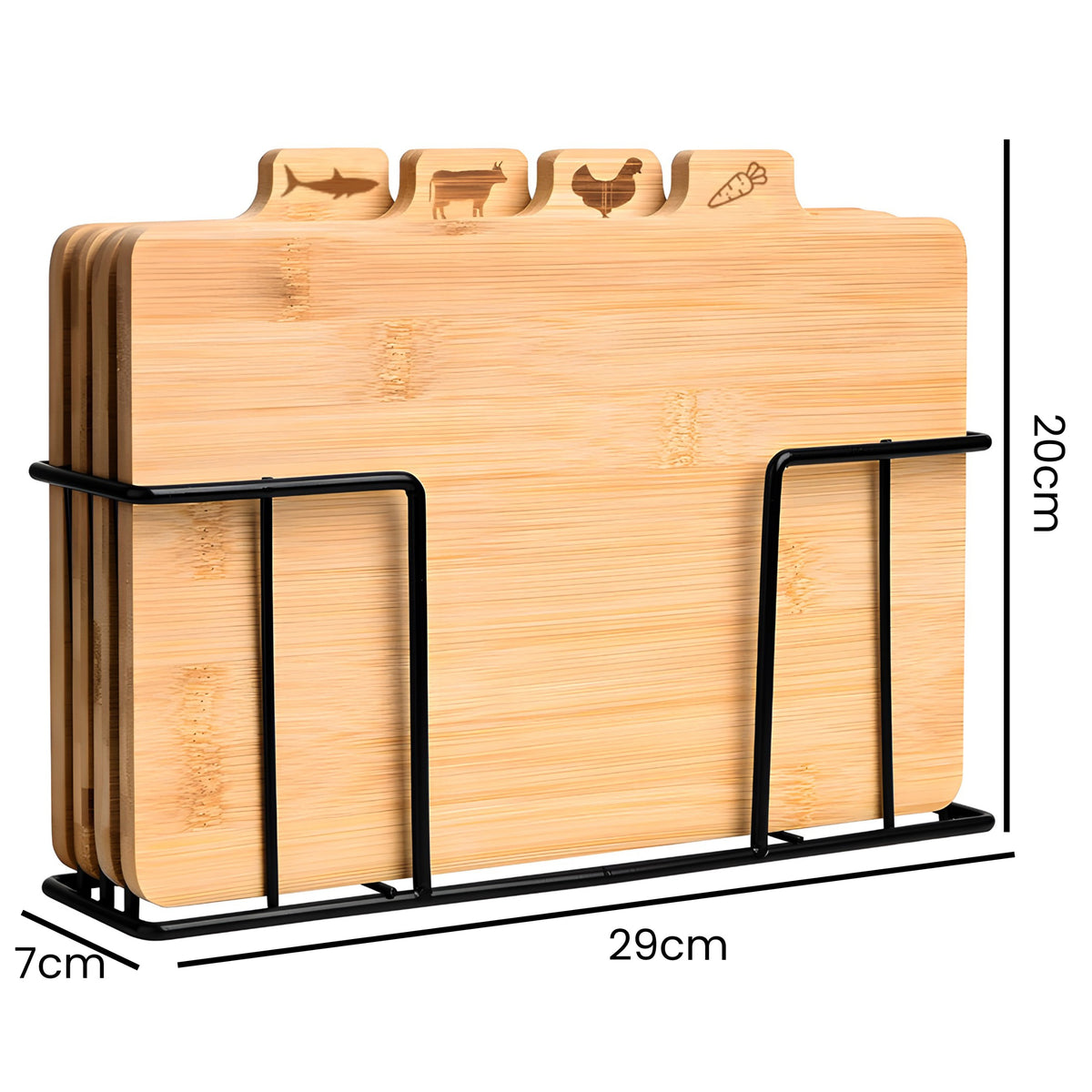Coffee Makers – Bamboo Kitchen Cutting Board Set (4-Piece) - Carlat