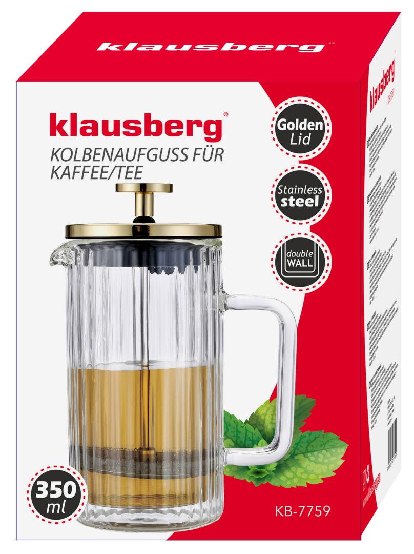 Klausberg Coffee Makers and – Coffee/Tea Infuser with Press, 0.35 L, kb7759 – image 14