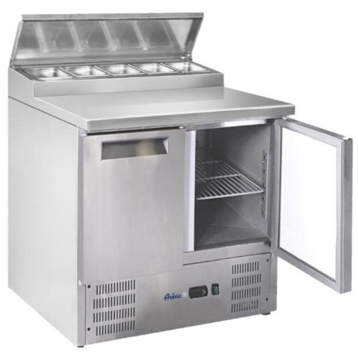 Commercial Refrigerators – 2-door salad cooling table with extension - Carlat