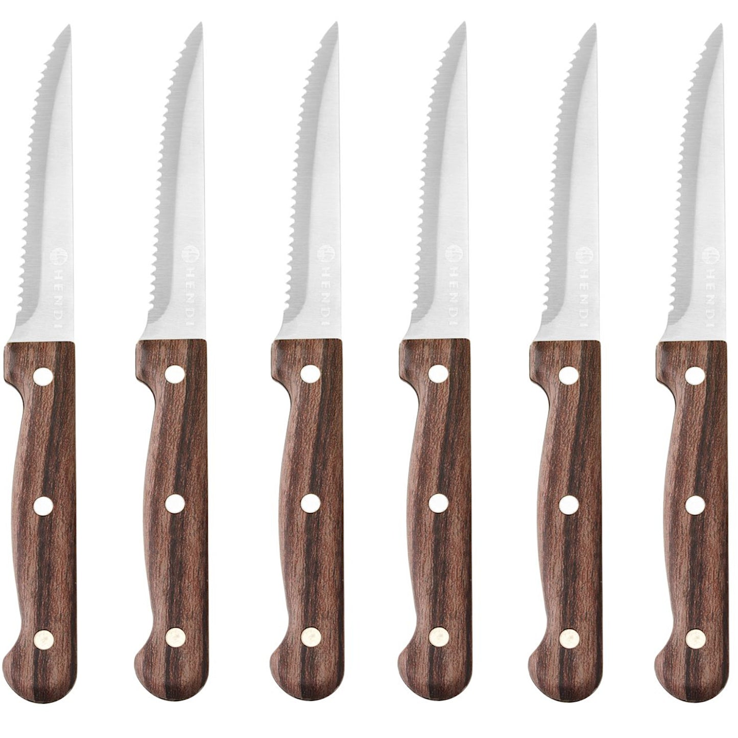 Cookie Cutters – Stainless steel steak knife, serrated brown - Carlat