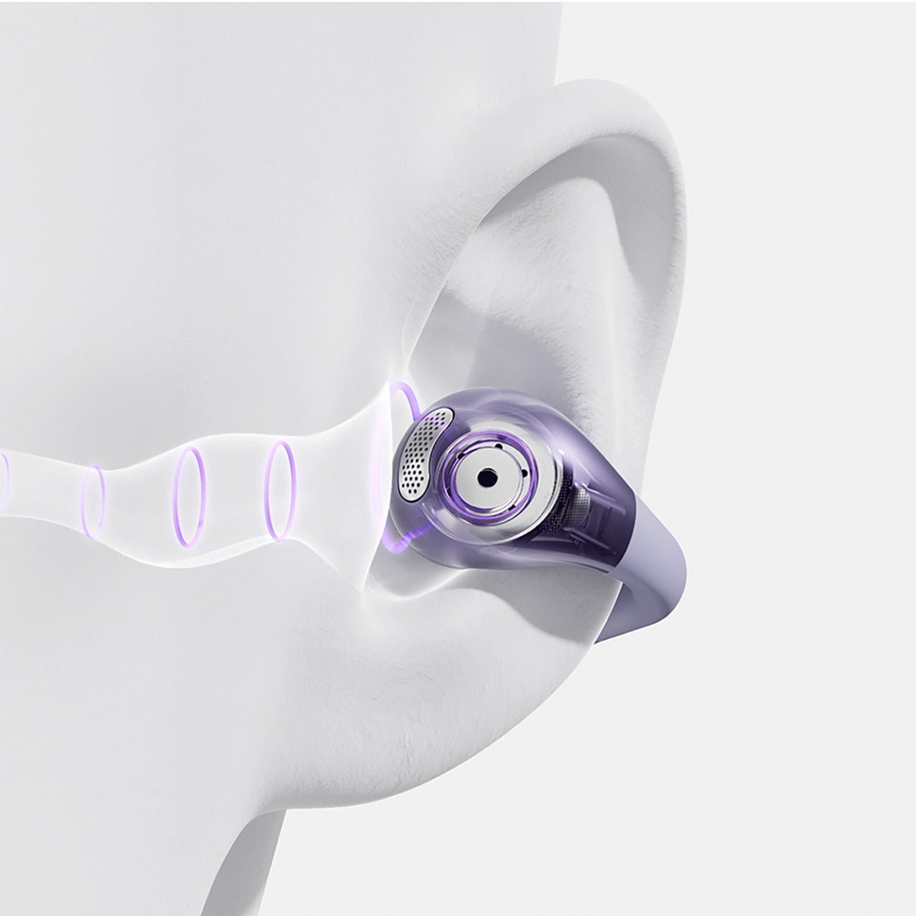 Crossky C30 OWS IPX4 Bluetooth open wireless headphones - purple - Carlat