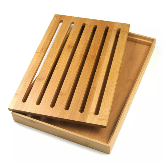 Cutting Boards – Cutting Board with Tray, Bamboo, 37x23.5x3 cm, Kinghoff - Carlat