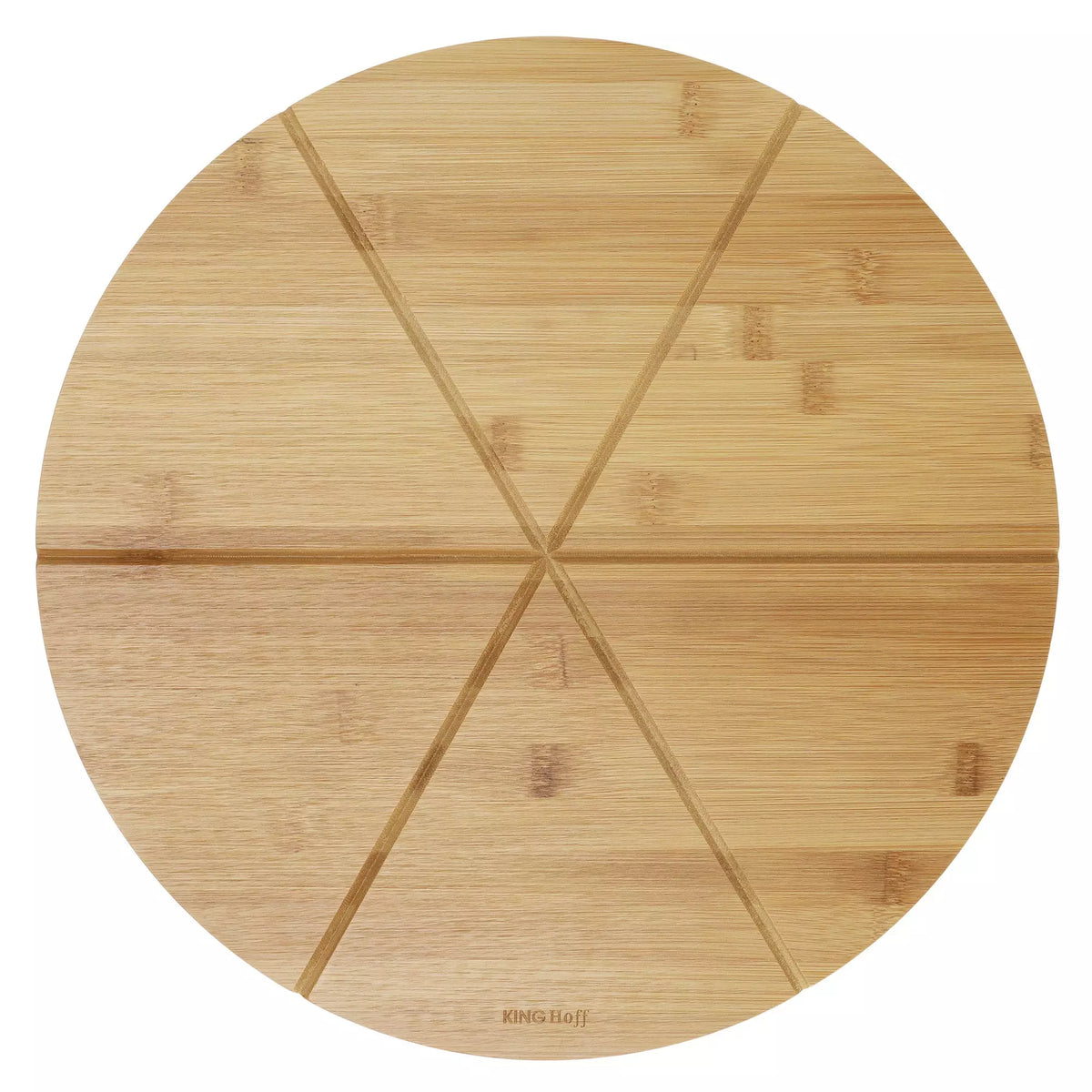 KINGHoff Cutting Boards – Pizza board, bamboo, 35 cm diameter, Kinghoff