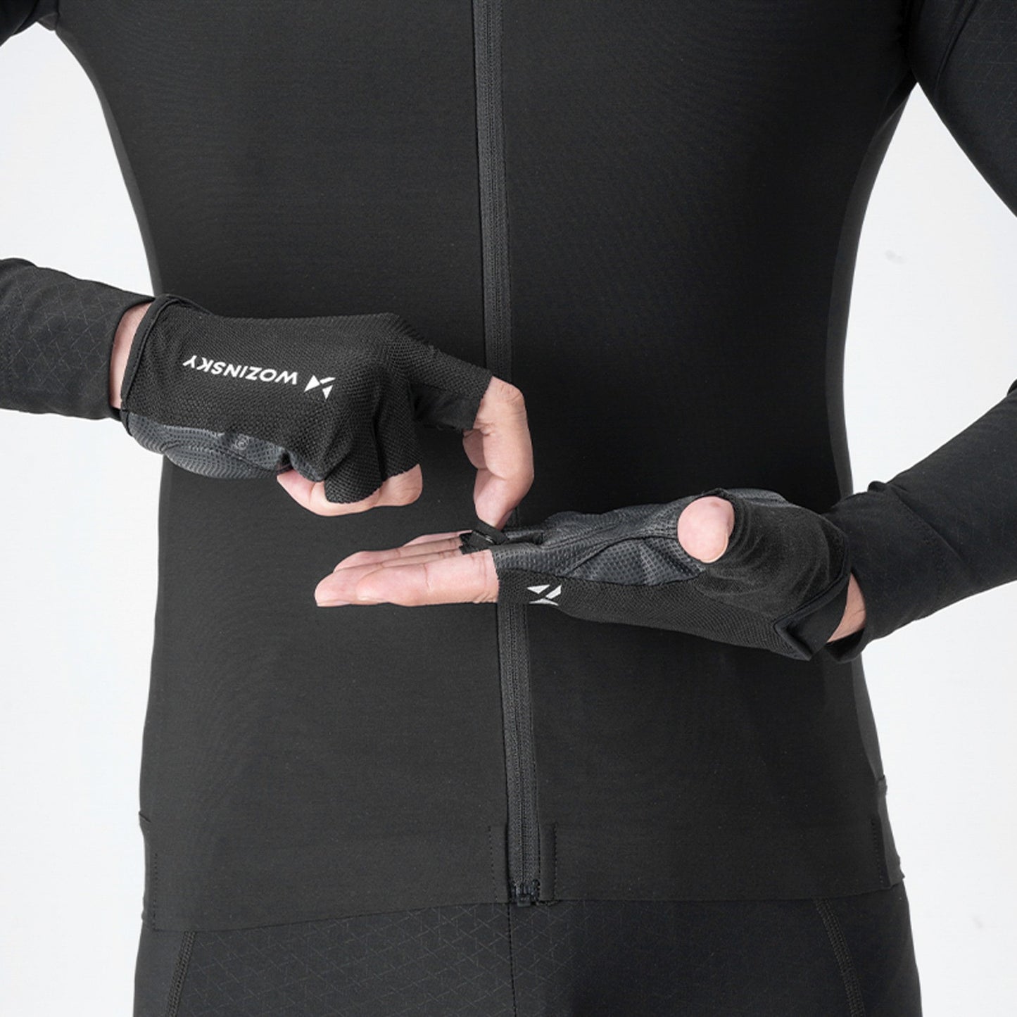 Cycling clothing – Anti-slip fingerless cycling gloves, size L - Carlat