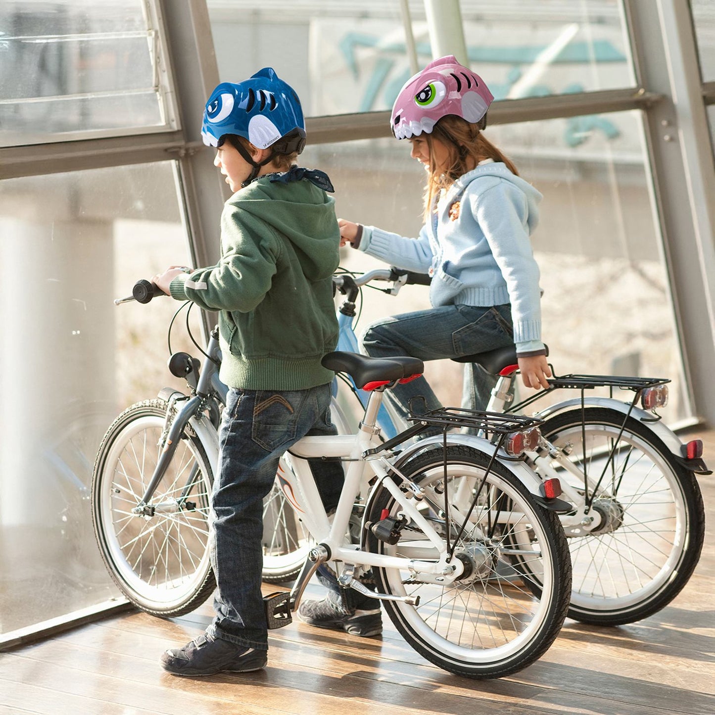 Cycling clothing – Children's bicycle helmet 52-56 cm - blue - Carlat