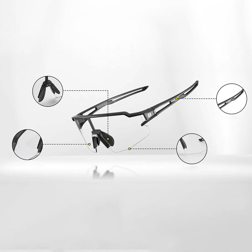 Cycling clothing – Photochromic cycling glasses with UV 400 UVA - Carlat