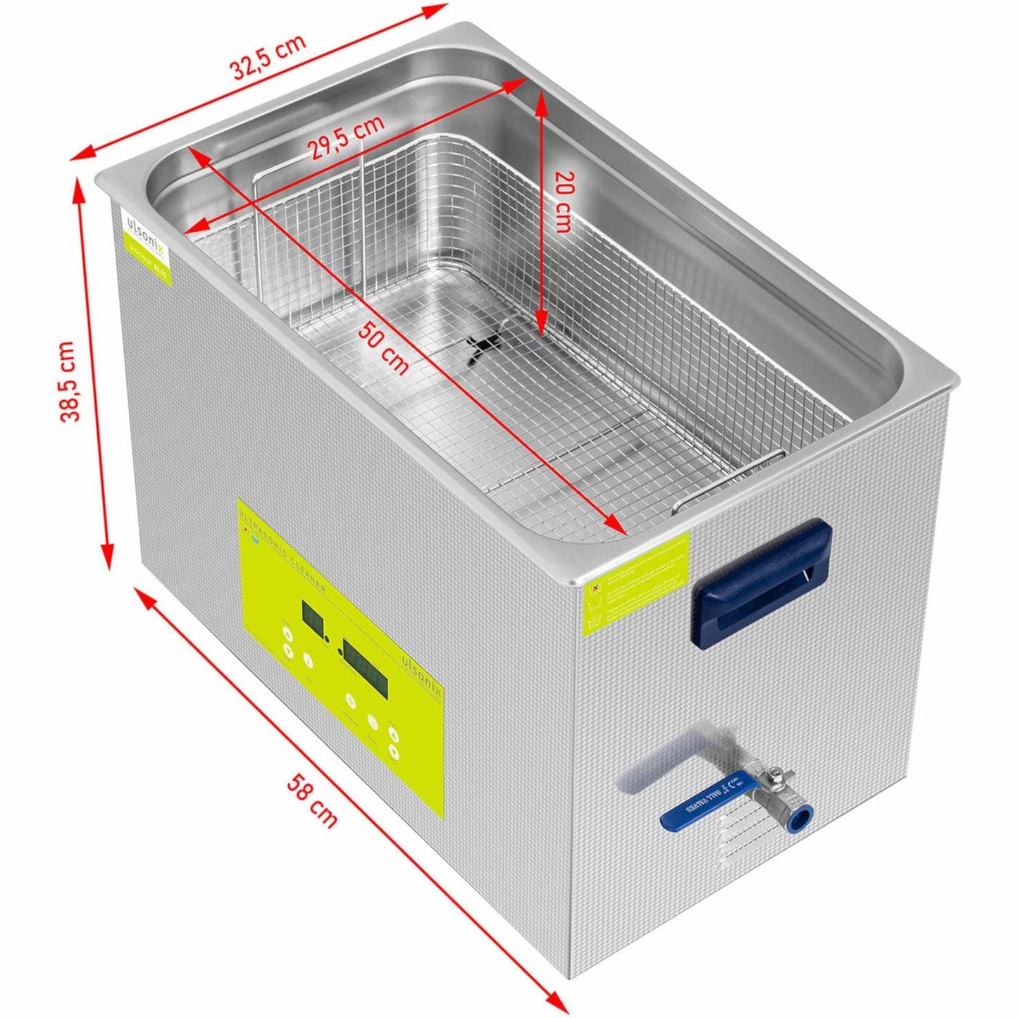 Dishwashers – Ultrasonic bathtub cleaner LED purifier 30 l 600 - Carlat