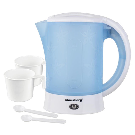 Klausberg Electric travel kettle, 0.6 L, 2 cups + 2 teaspoons, Klausberg