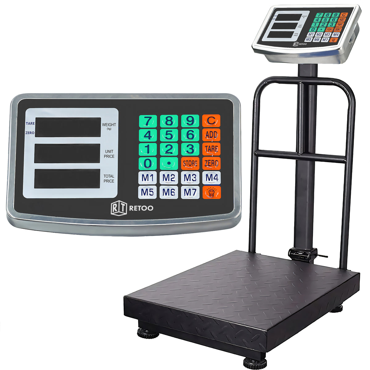 Electronic Platform Warehouse and Retail Scale, 150 kg, High-Precision - ER1256 - Carlat
