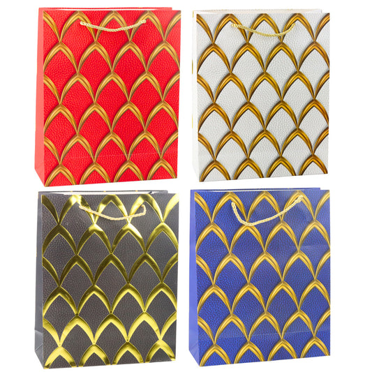 Elegant Gift Bag with Gold Embellishments 32 x 26 x 12 cm - Carlat