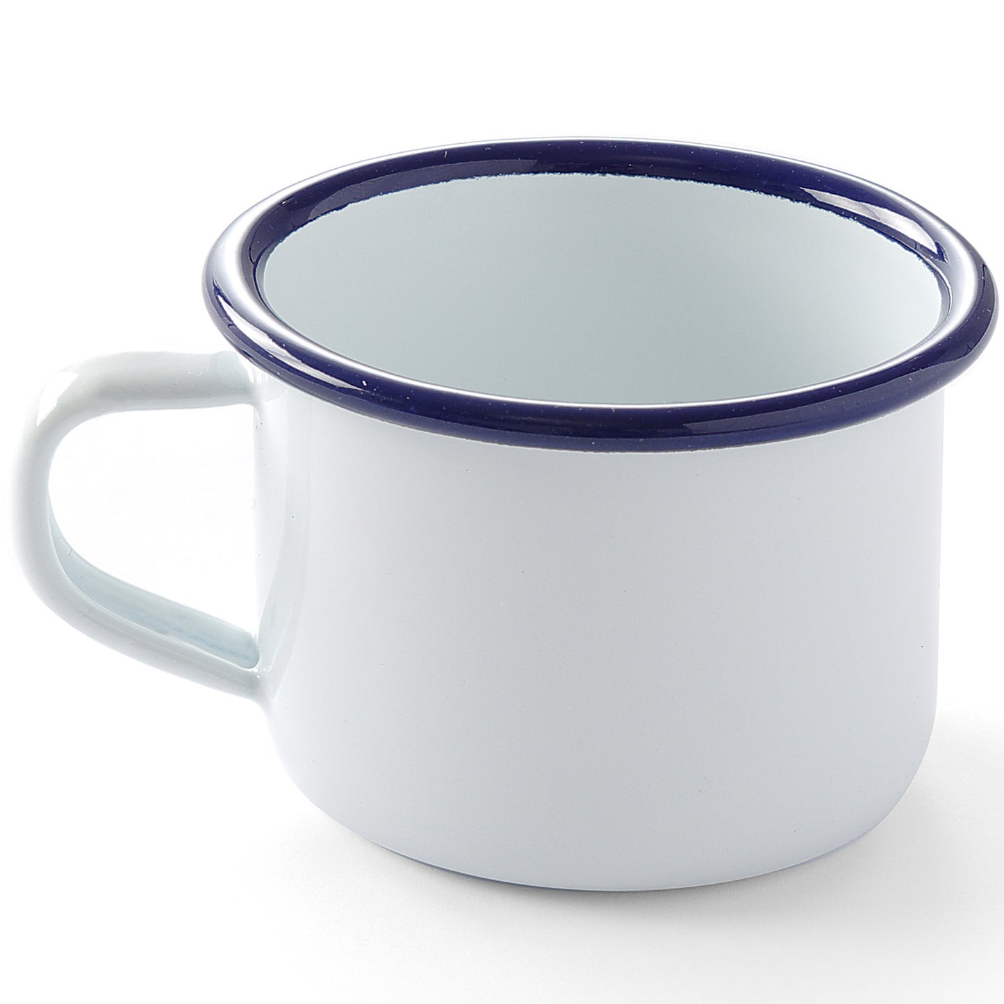Enamelled cup with white handle 120 ml Hendi 621318 - Carlat