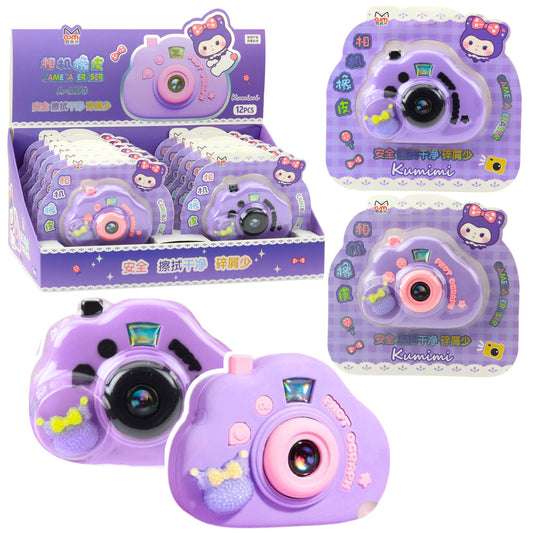 Erasers – Eraser Shaped Like a Camera That Opens, Purple Gadget - Carlat
