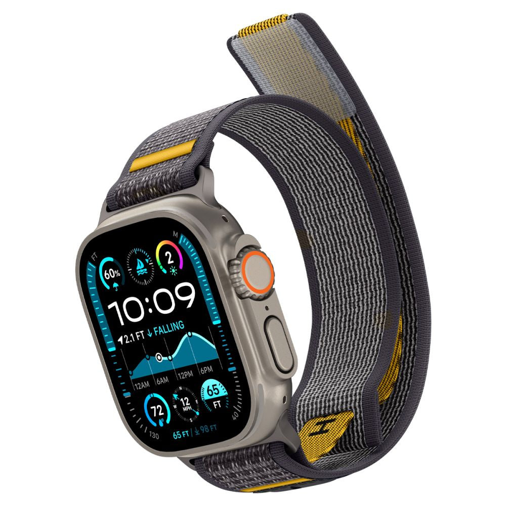 Fabric strap for Apple Watch 44 / 45 / 46 / 49 mm Athlex Air - gray - Carlat