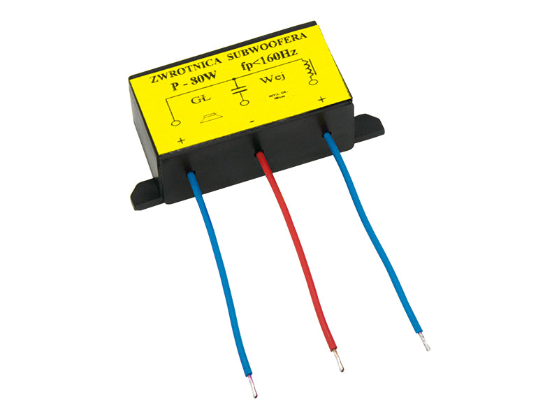 Filters, amplifiers – 3423# 80-watt, 4–8-ohm subwoofer crossover in an enclosure - Carlat