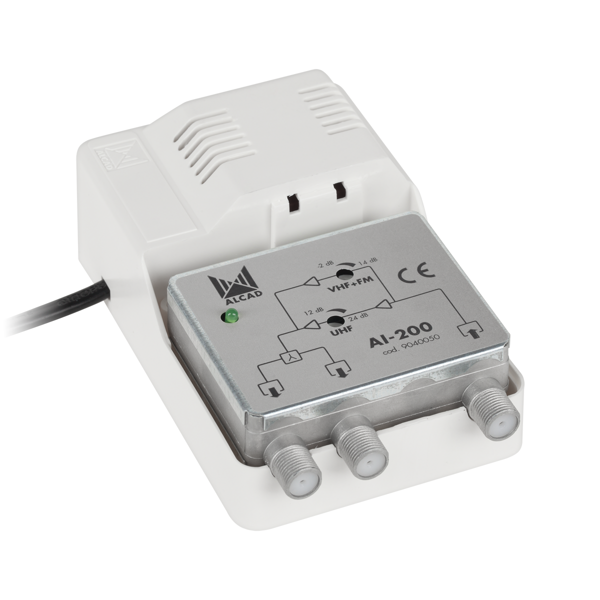 ALCAD Filters, amplifiers, separators, crossovers, splitters – ALCAD AI-200 Broadband Antenna Amplifier