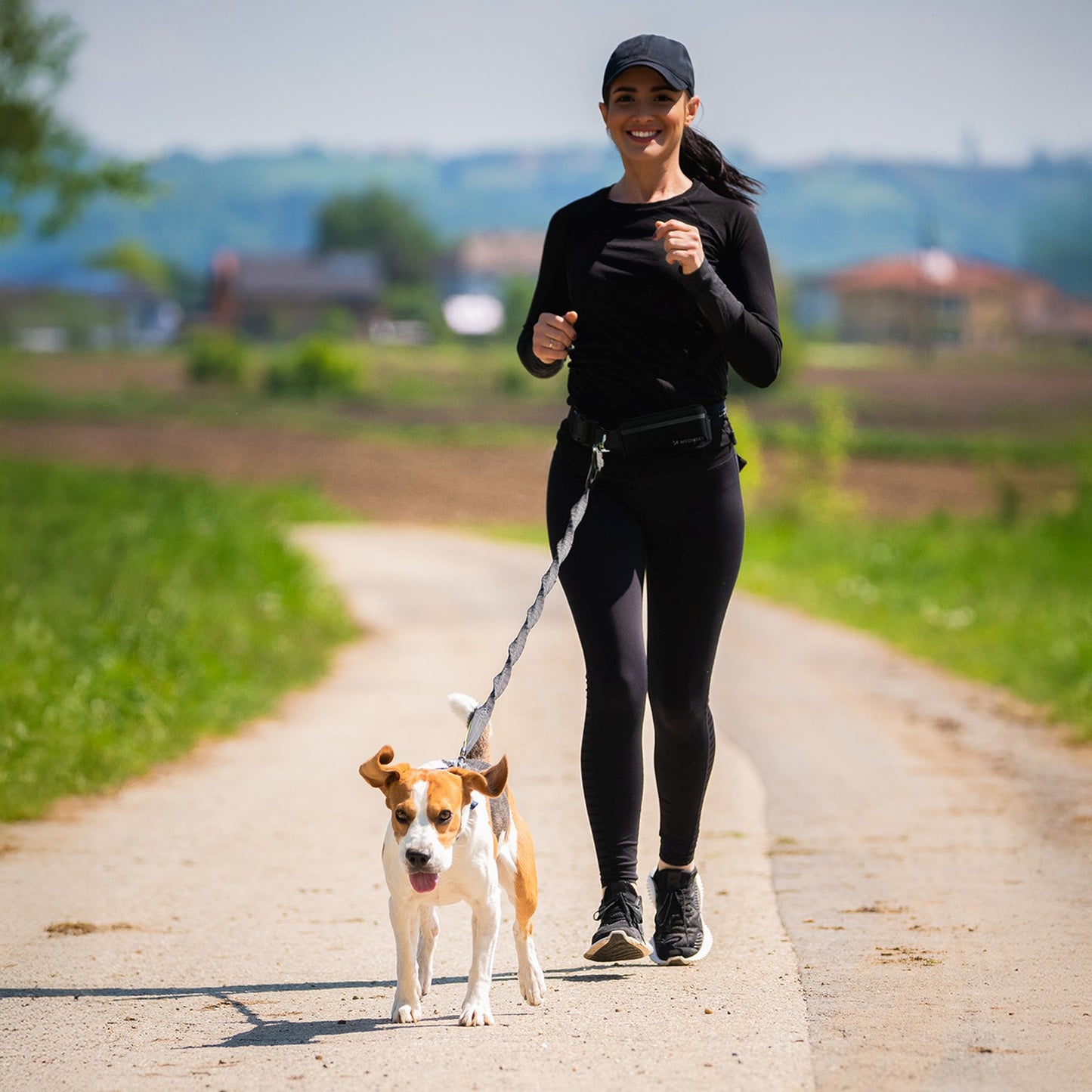 Fitness exercise – Waist belt for running with a dog - Carlat