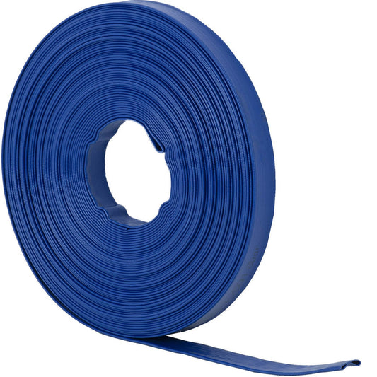 Flat hose for garden water pump reinforced 1 1/2' 38 mm 0-7 bar 50 m - Carlat