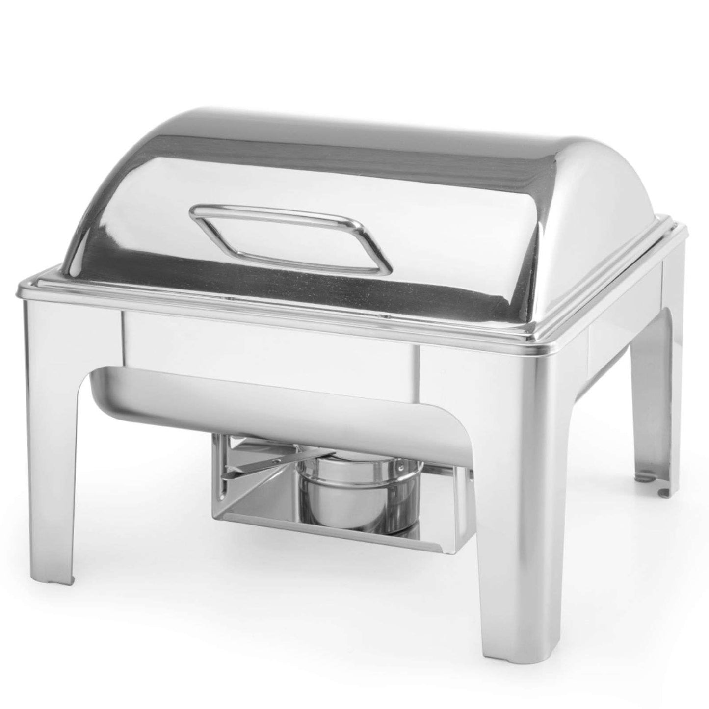 Food Warmers – Food warmer with candle paste, polished steel - Carlat