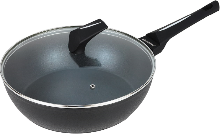 Frying – Deep frying pan with lid, 24 cm diameter, Klausberg - Carlat
