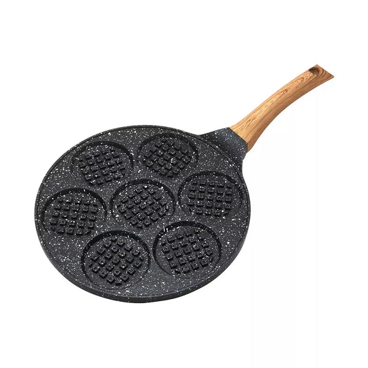 Frying pan for pancakes and crepes, aluminum, black marble finish, 26.5 cm diameter, Kinghoff - Carlat