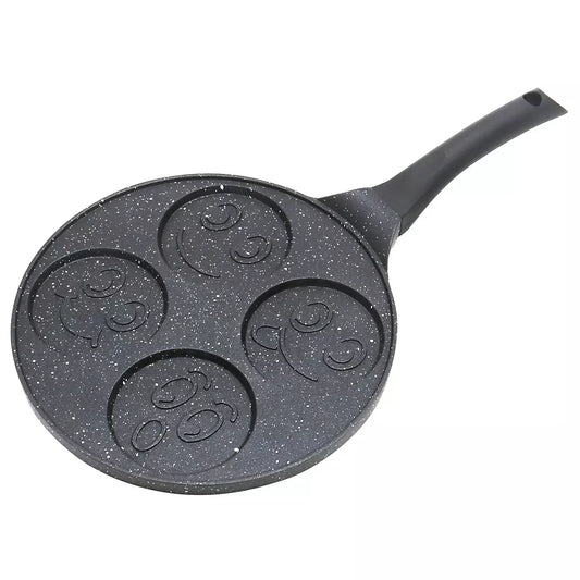 Frying pan for pancakes and crepes, aluminum, black marble finish, 26.5 cm diameter, Kinghoff - Carlat