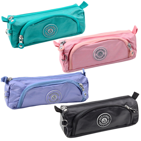 Functional School Pencil Case with Two Pockets and a Mix Keychain - Carlat