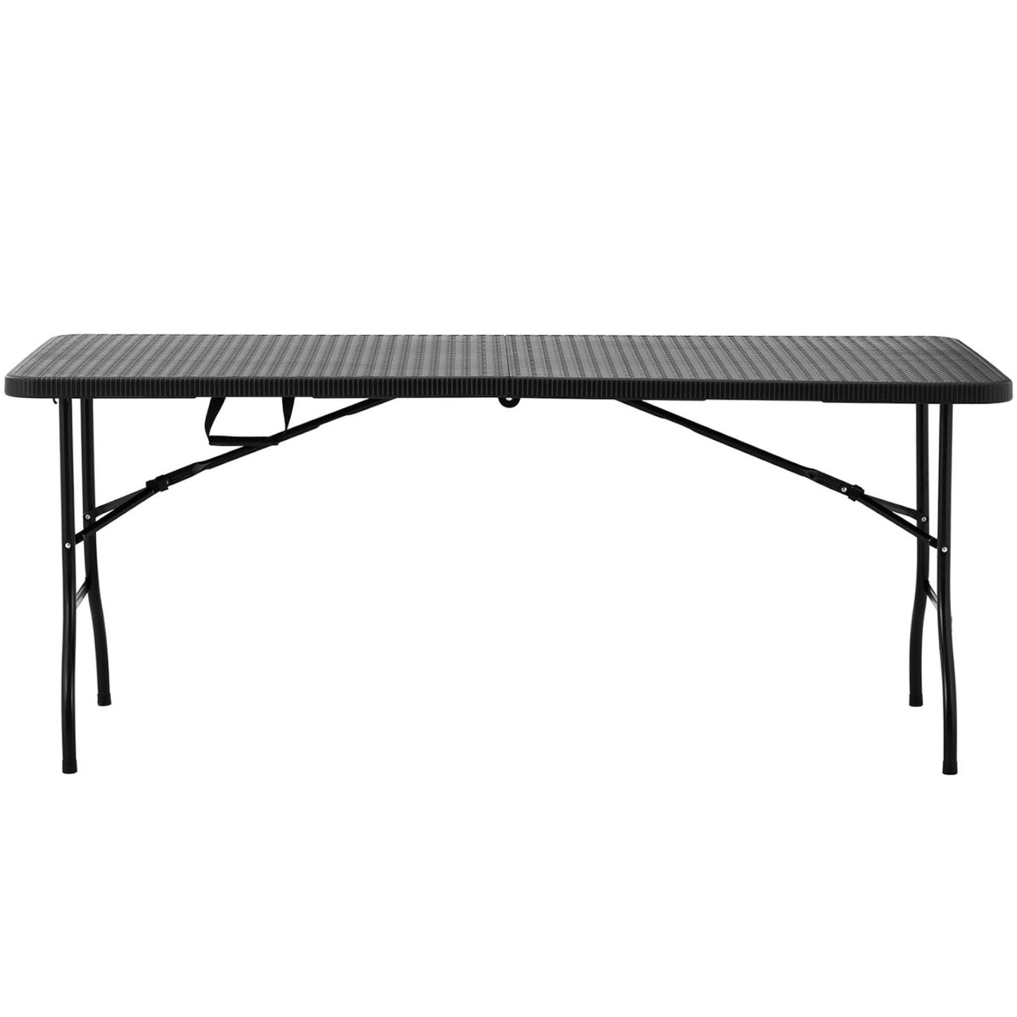 Garden catering table folding up to 150 kg 1830 x 750 x 740 mm black - Carlat