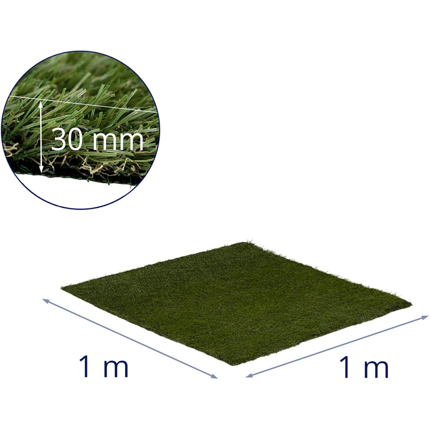 Gardening – Artificial grass for terrace, balcony, soft 30 mm - Carlat
