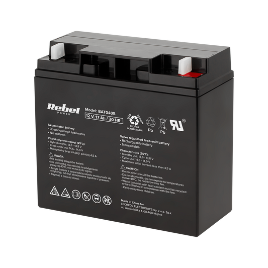 Gel batteries – Rebel 12V 17Ah Gel Battery - Carlat