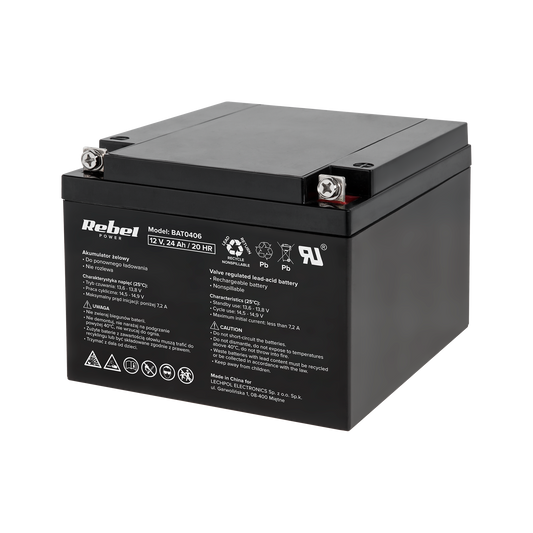 Gel batteries – Rebel 12V 24Ah Gel Battery - Carlat