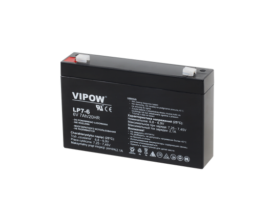 Gel batteries – VIPOW 6V 7Ah Gel Battery - Carlat