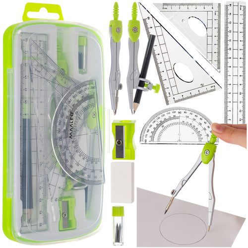 Geometry Tools – Maaleo 10-Piece Geometry Set 26170 - Carlat