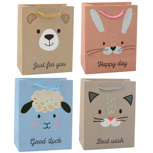 Glitter Animal Paper Gift Bag, 23 x 18 x 10.5 cm - Carlat