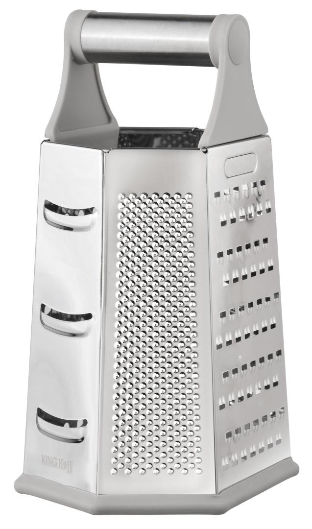 Graters, choppers, juicers – Vegetable grater, 4-sided, stainless steel, Kinghoff, KH-1991 - Carlat