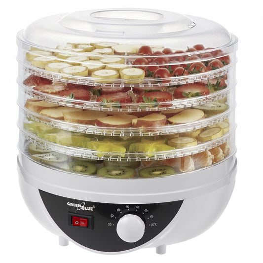 GreenBlue Mushroom, Vegetable, and Fruit Dehydrator, 250W - Very Quiet, GB195 - Carlat