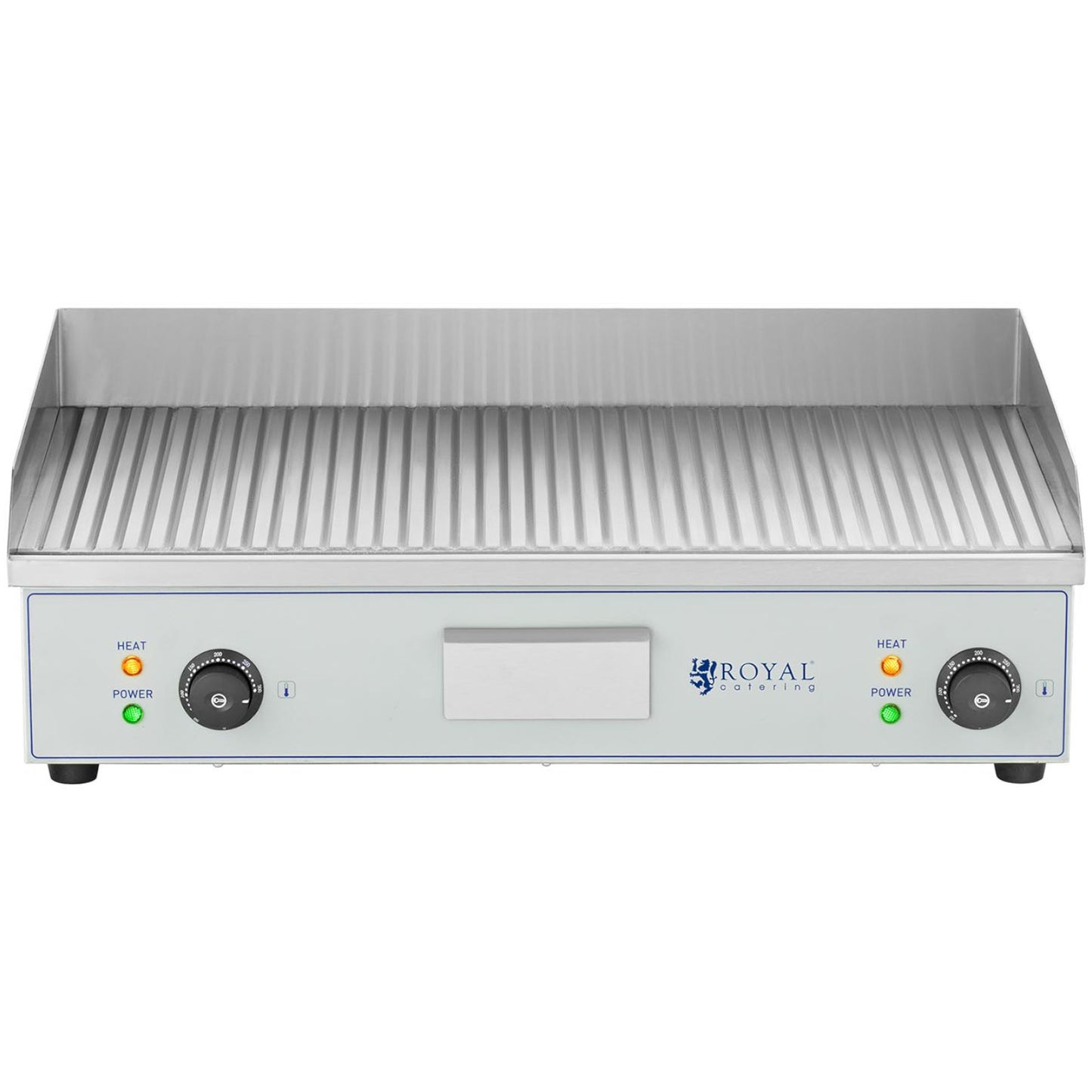 Grilled electric grill plate double-fitted 400 x 730 mm 2 x 2000 W - Carlat