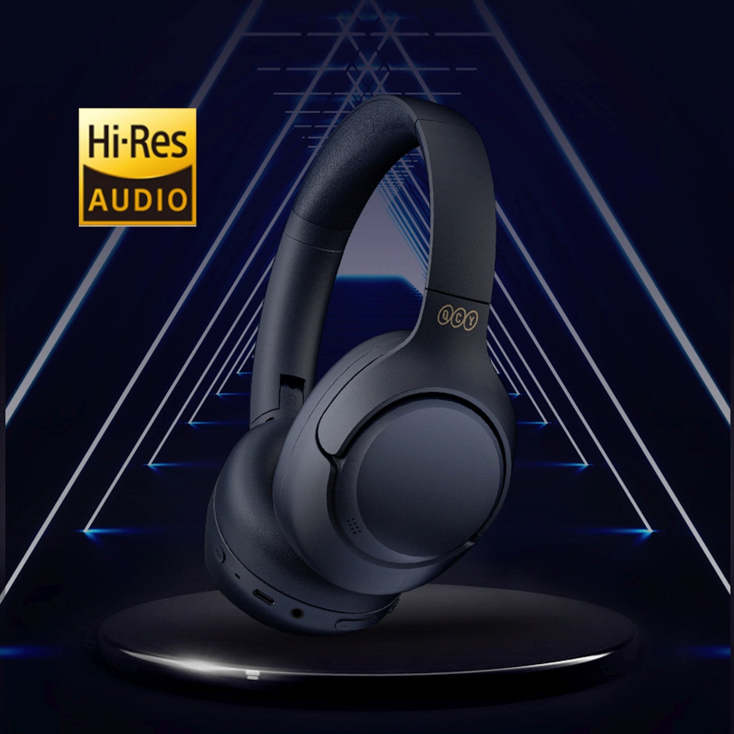 H3 ANC Bluetooth on-ear wireless headphones - black - Carlat