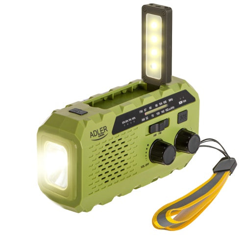 Home, kitchen – AD 1197 Green Solar Radio with Hand Crank - Carlat