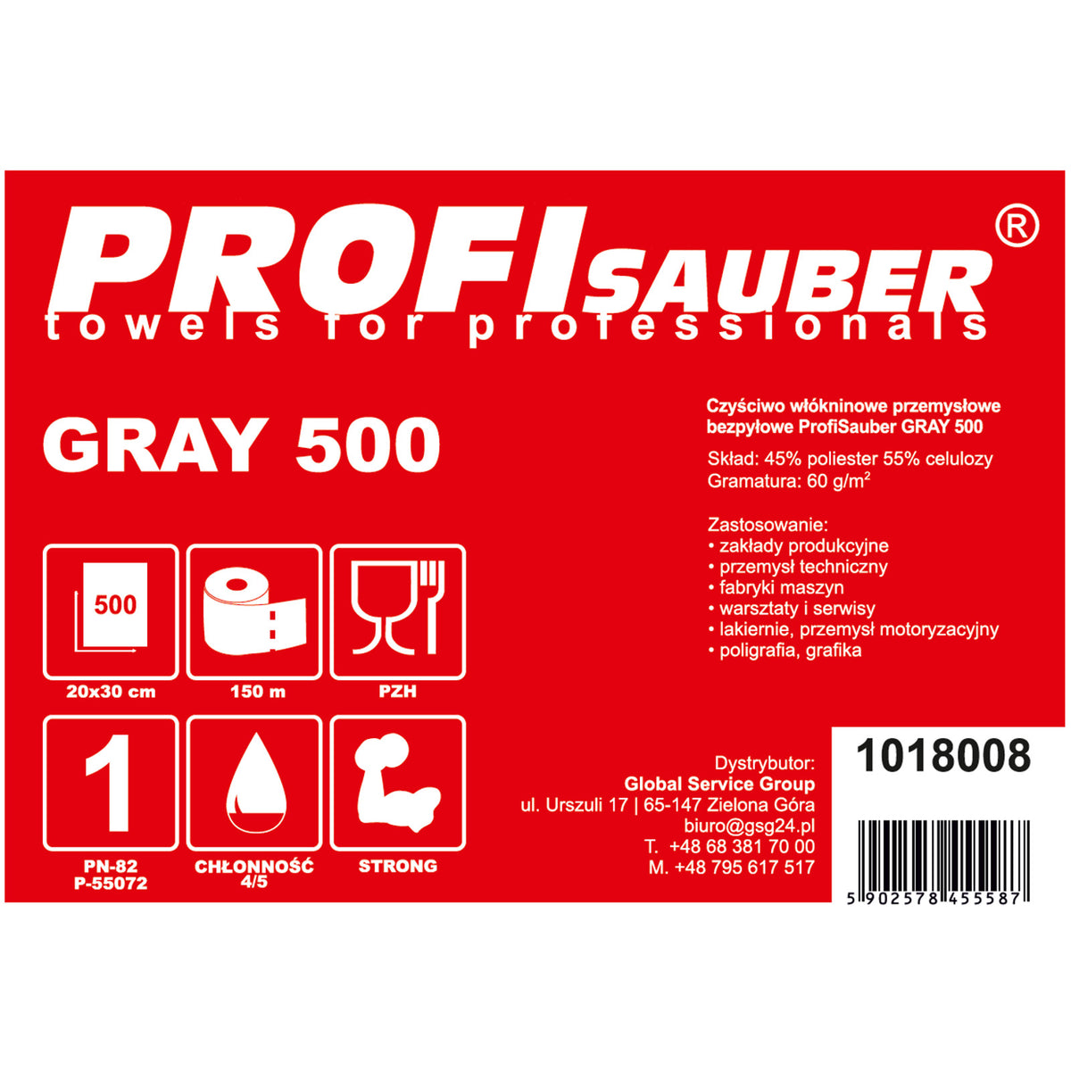 Household Cleaning Supplies – Rough industrial nonwoven cleaning cloth ProfiSauber - Carlat